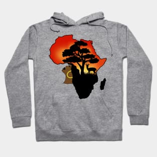 African American African Savanna Hair Art Hoodie